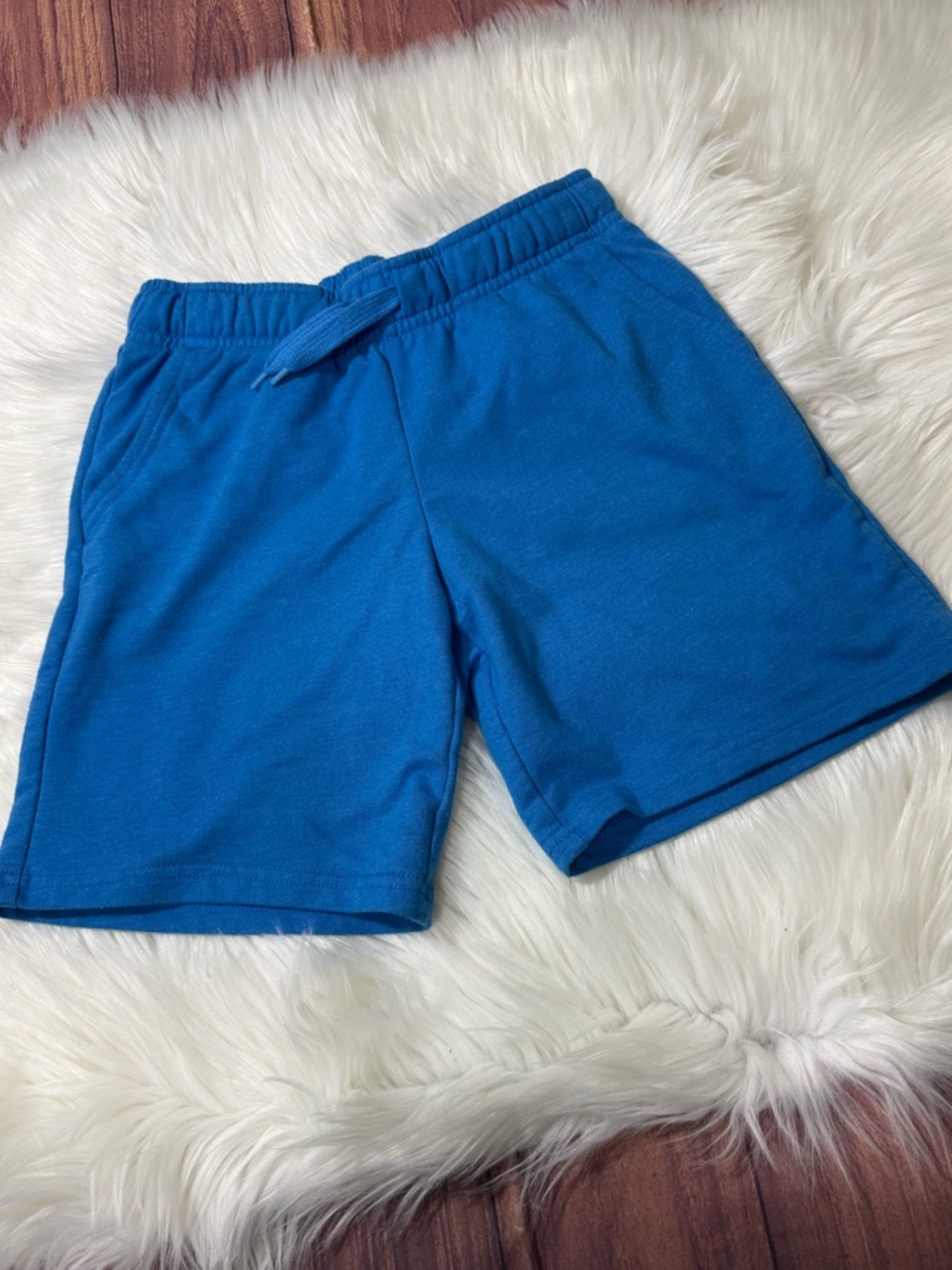 Cat & Jack Blue Pull-On Sweat Athletic Lounge Shorts - Boys Size M (8)